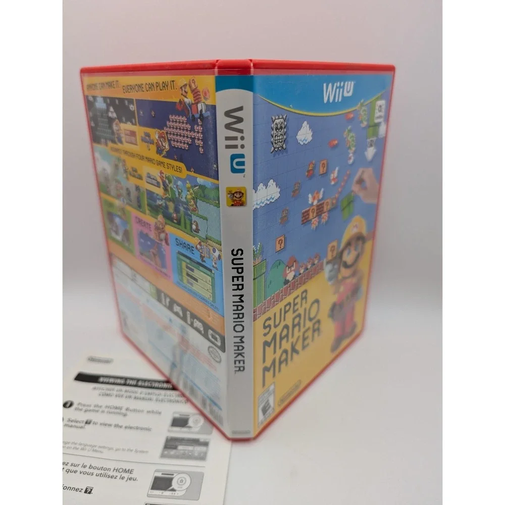 Super Mario Maker Nintendo Wii U Complete Near Mint Disc